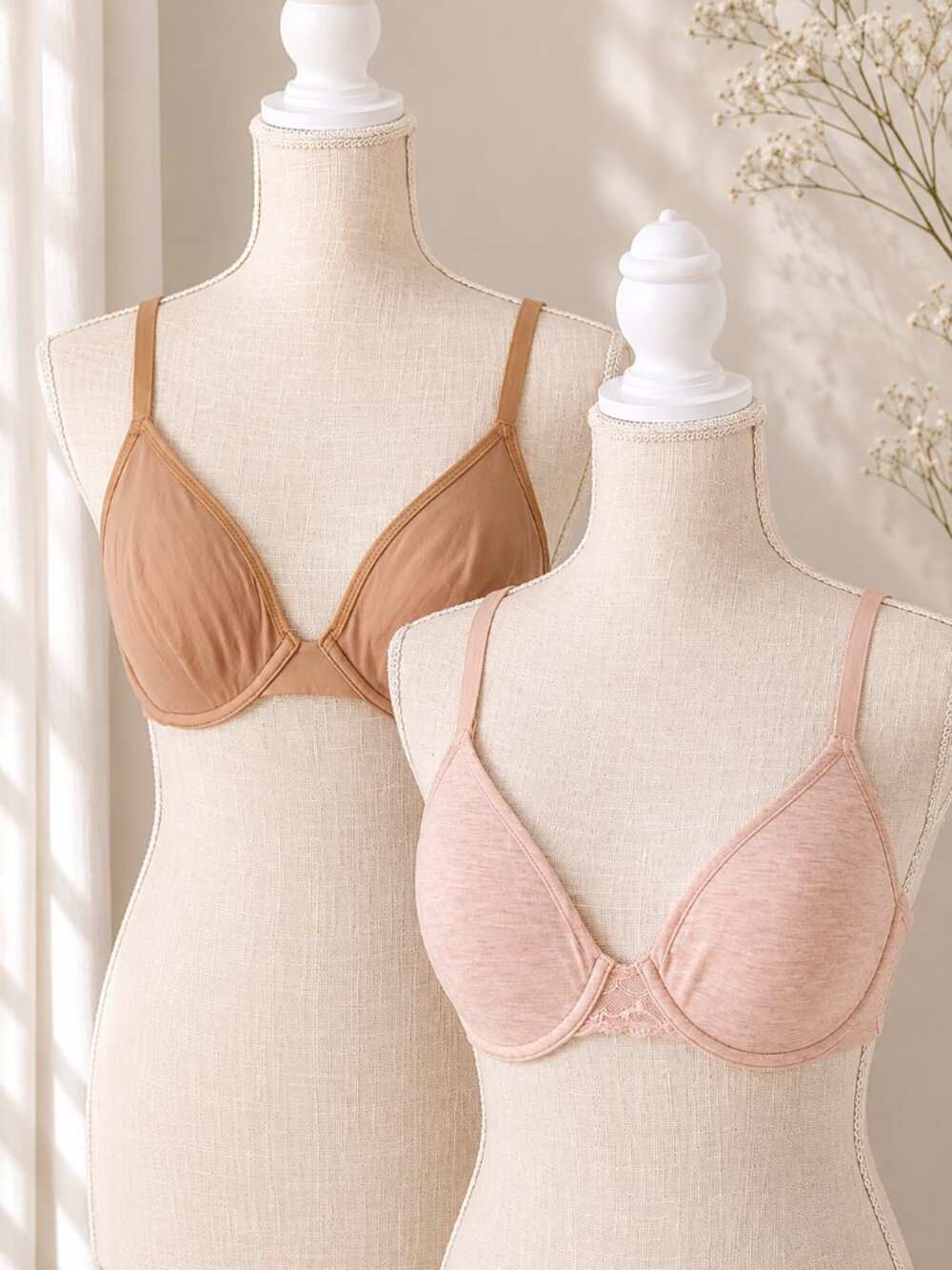 GapBody Bra Multiway & Love by Gap Adjustable /Convertible Lace in Nude 34C NEW